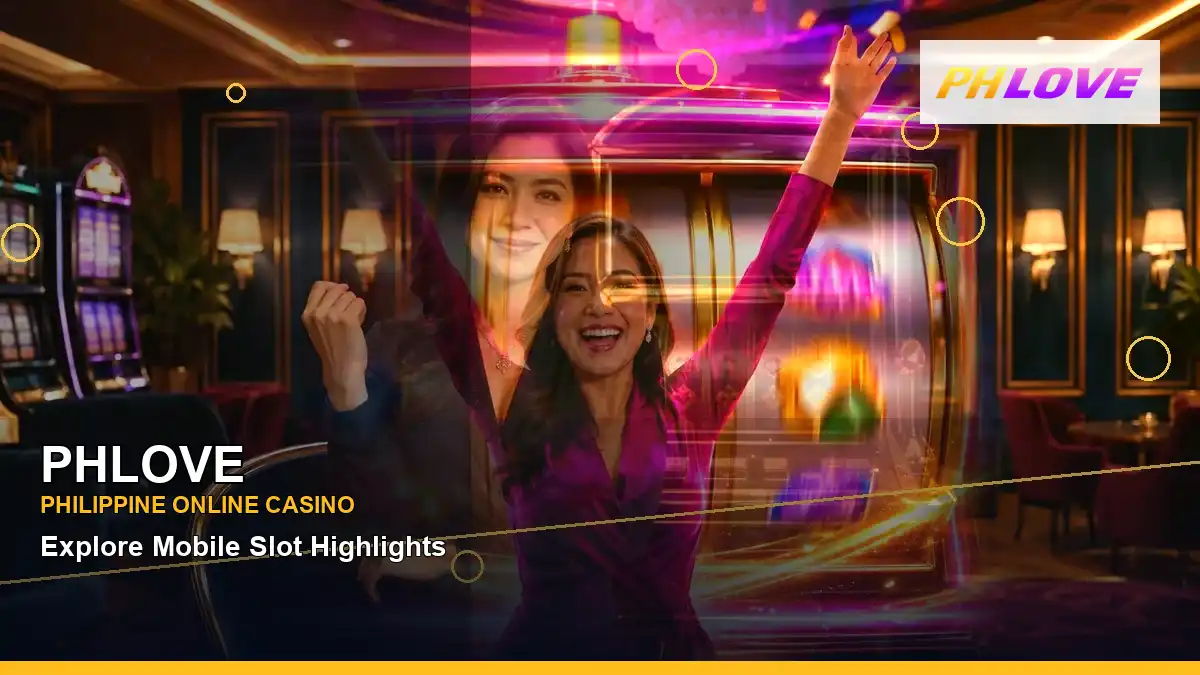 PHLOVE coins casino cashback rewards featuring an adult Filipina casino host with a right close-up composition — view 2