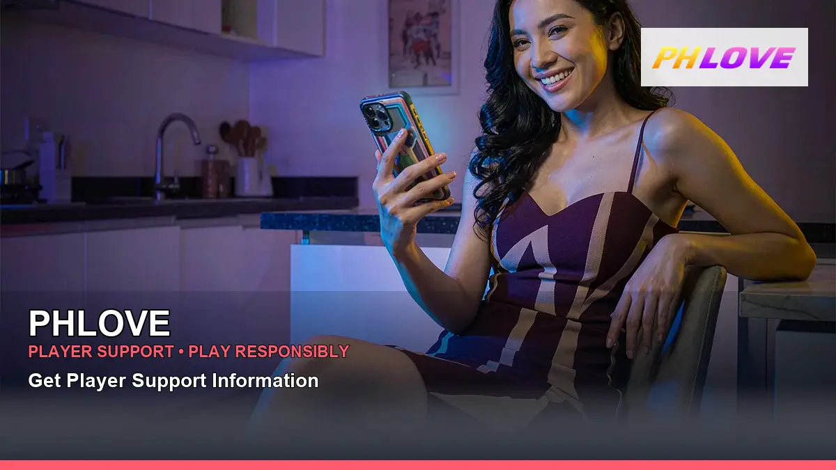 PHLOVE download mobile casino app featuring a Philippine casino game interface with a floating tile composition
