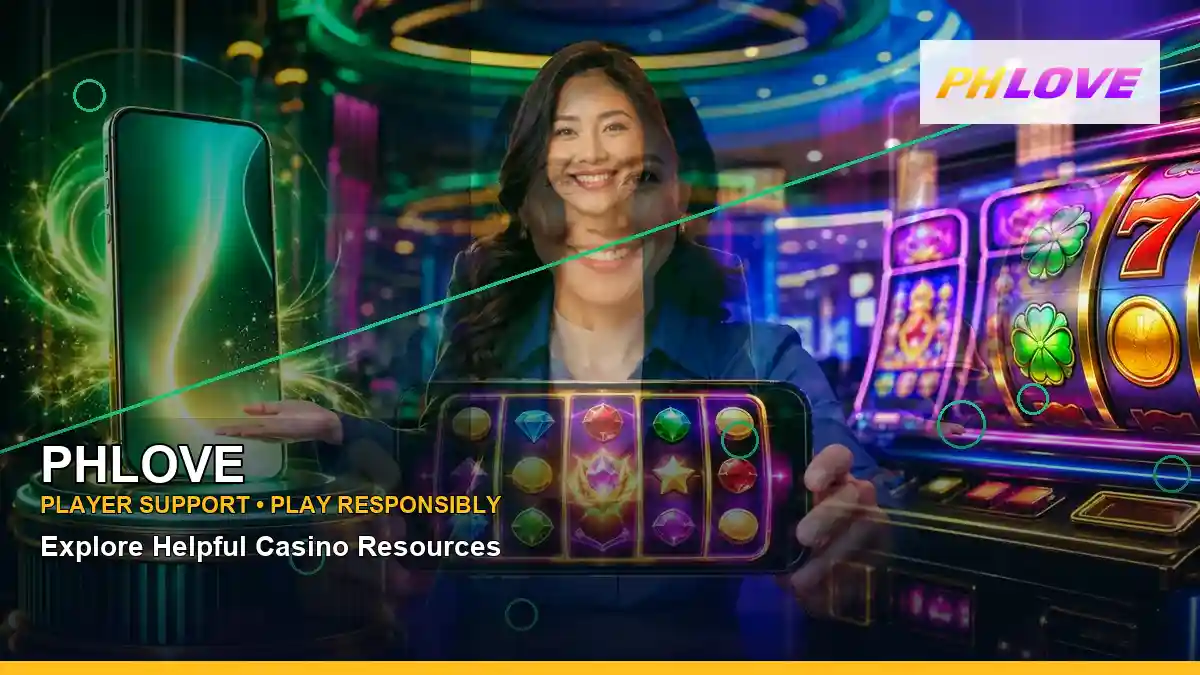 PHLOVE right close-up first casino deposit and wallet options highlighting mobile-friendly casino play