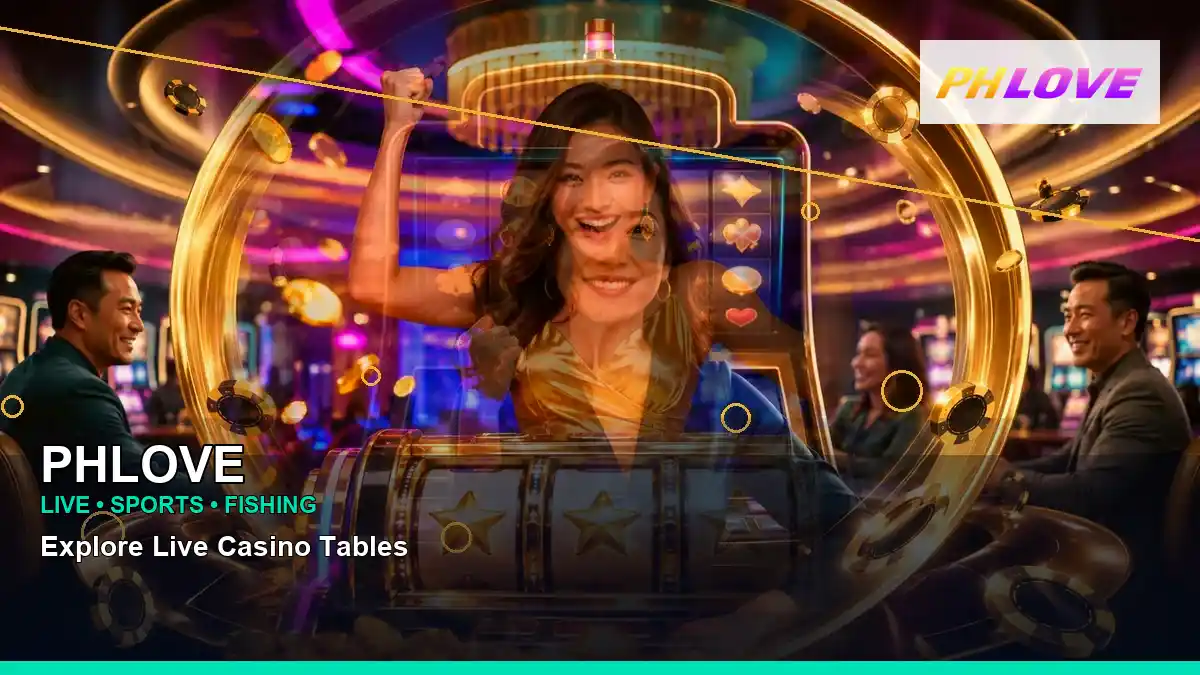 PHLOVE gold-lit gold jackpot slot games in a centered layout for Philippine players